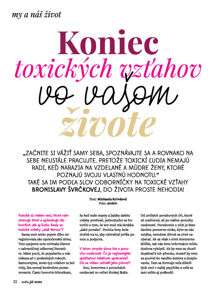 Koniec toxickým vzťahom